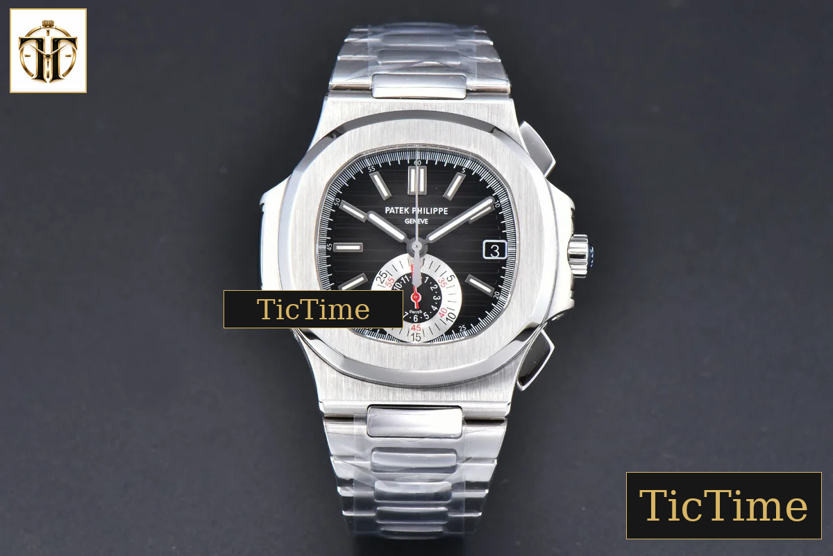 Nautilus 5980 40.5mm PPF Black Dial SS Bracelet A28-520 — foto 3