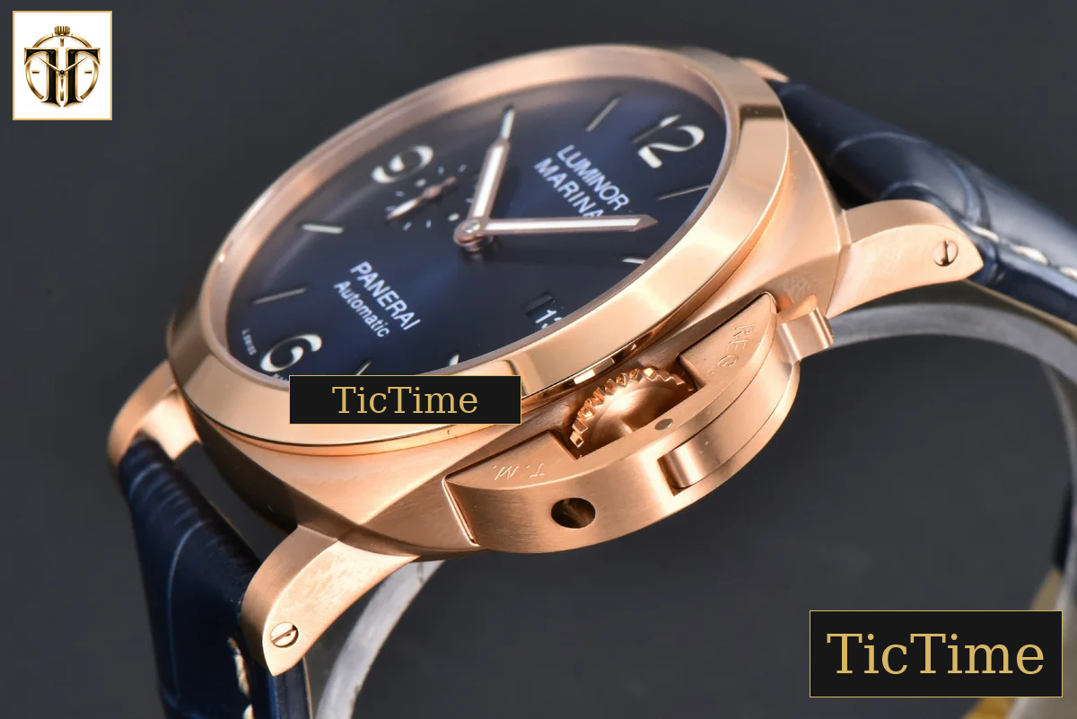 PAM1112 44mm TTF RG 44 Blue Dial Blue Leather Strap P9010 — foto 12
