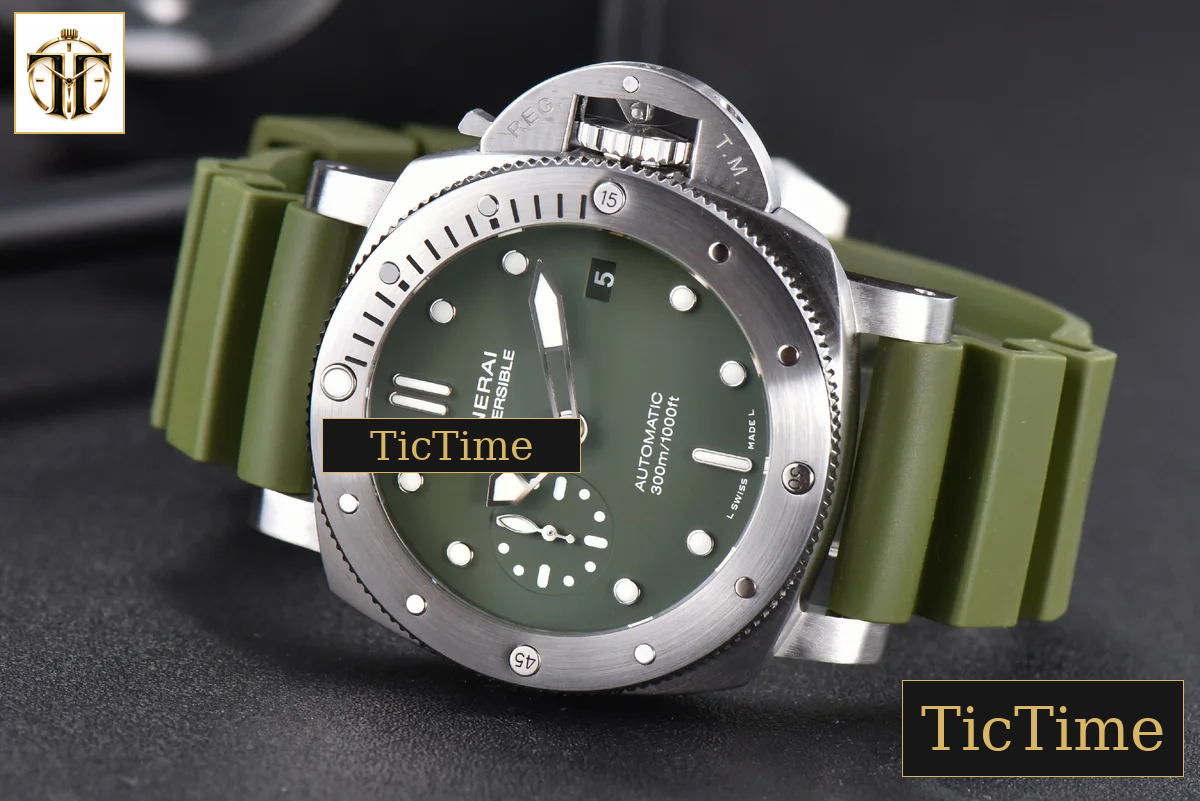Luminor Submersible PAM1055 42mm VSF Green Rubber Strap P.900 — foto 6