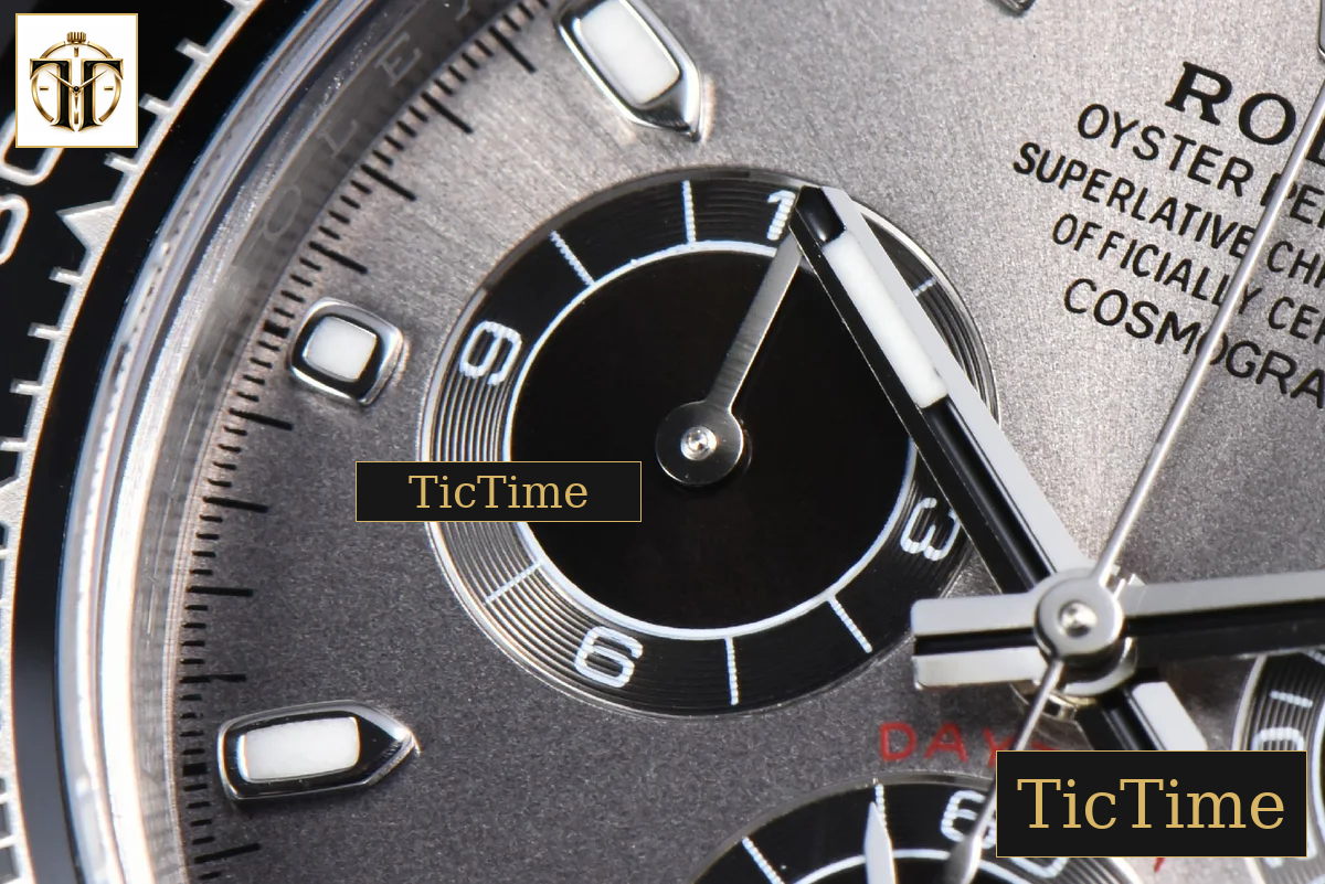 Daytona 116519 40mm APSF SS Gray Dial Ceramic Bezel Lume Marker Oysterflex Strap Tungsten Version SH4130 — foto 7