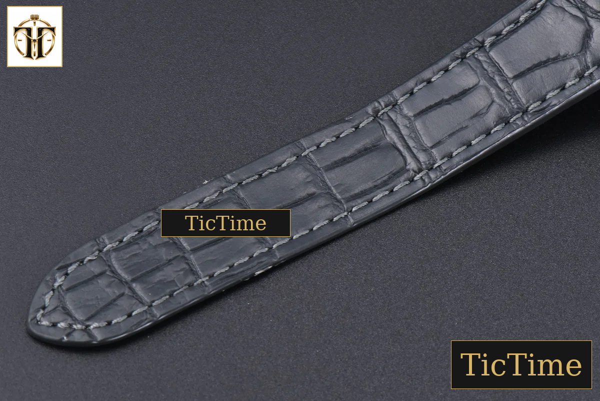 Santos de Cartier Medium 35mm AF SS Grey Dial Black Leather Strap Miyota 9015 — foto 28