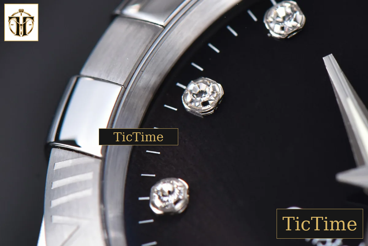 Constellation 38mm VSF SS Black Dial Diamond Markers SS Bracelet A8500 — foto 7