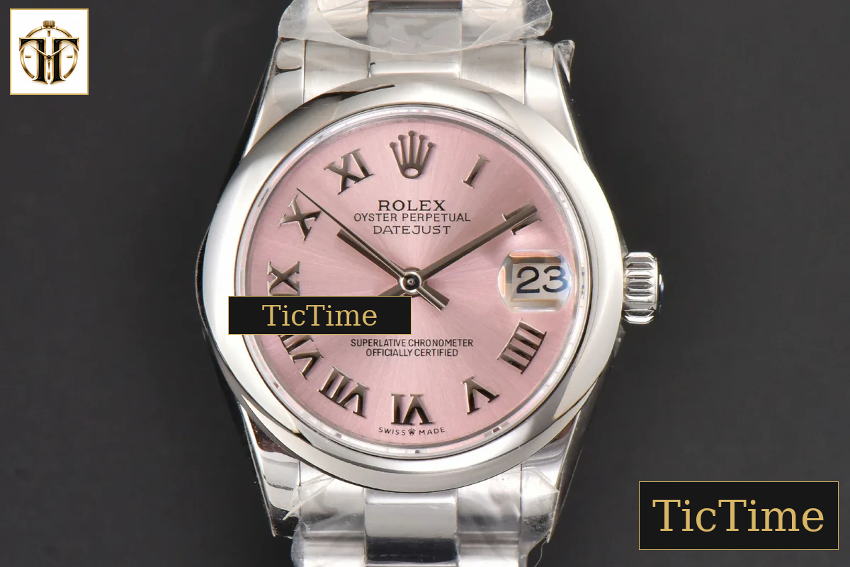 DateJust Ladies 904L Smooth 31mm WF Pink Dial Roma Marker Oyster Bracelet A2671 — foto 2