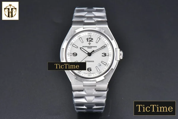 Foto frontal — Overseas 47040 42mm PPF White Dial SS Bracelet A1226