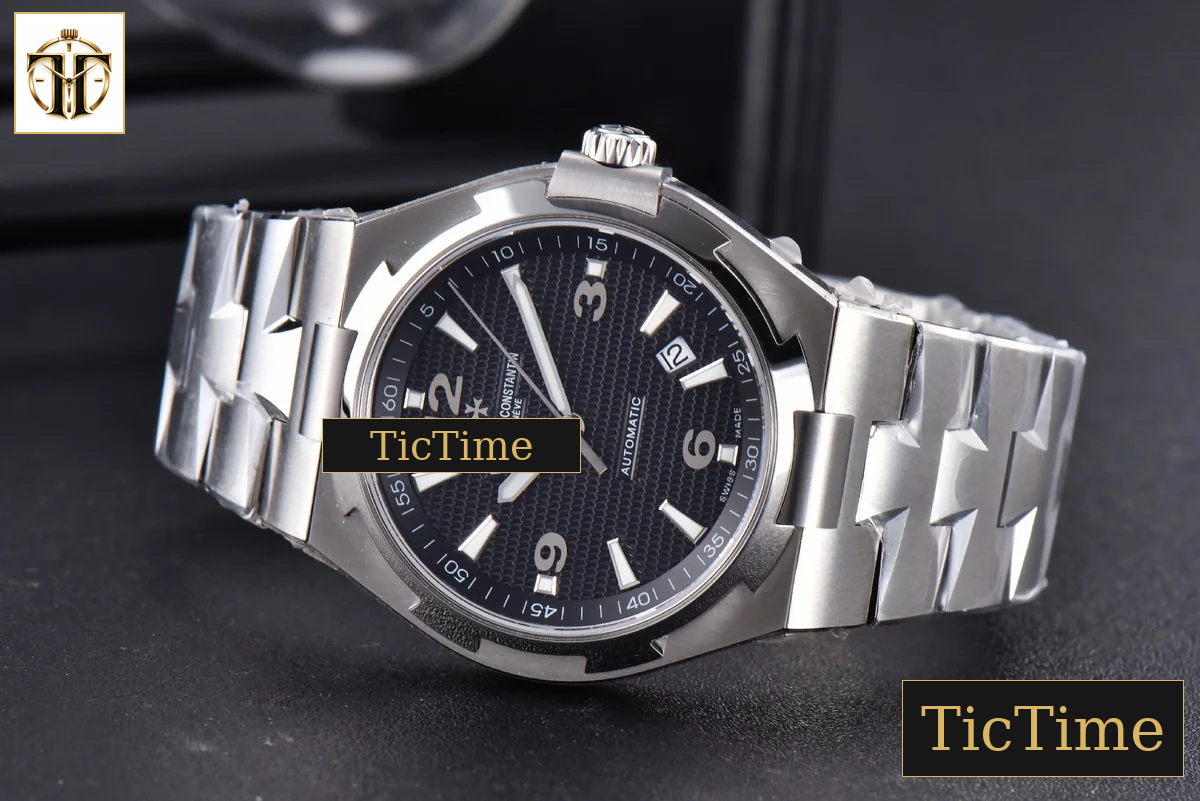 Overseas 47040 42mm MKF Black Textured Dial SS Bracelet 9015 — foto 24