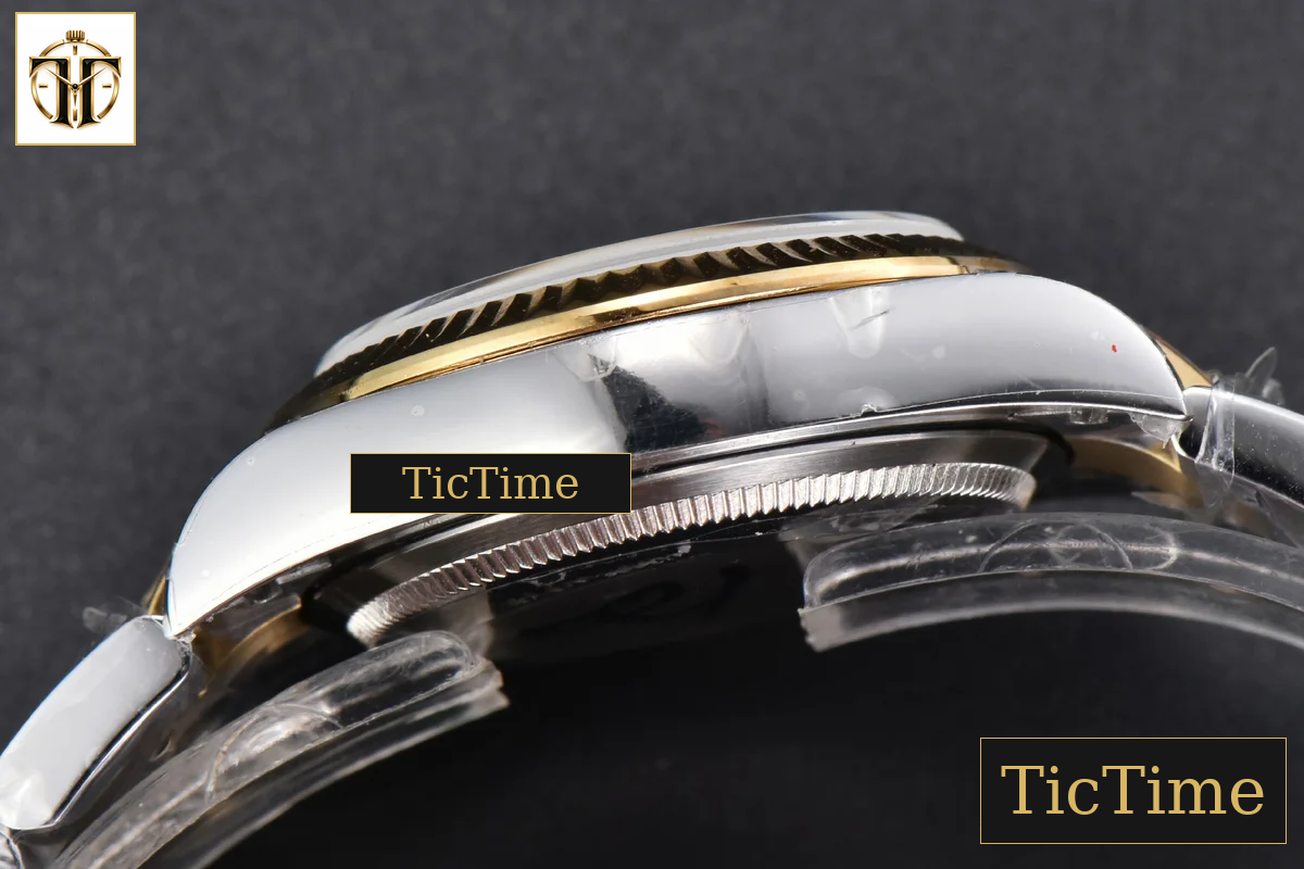 DateJust 904L 31mm GMF YG Fluted Bezel Green Flowers Dial Oyster Bracelet A2824 — foto 18