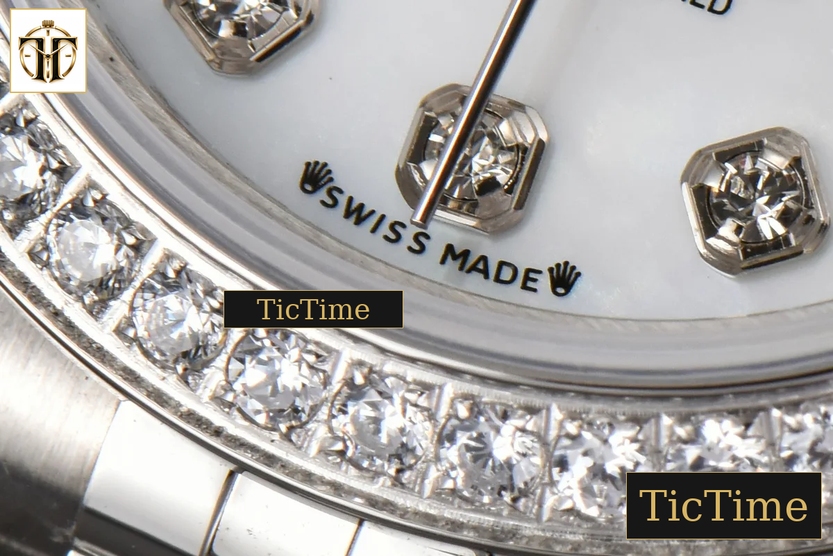 DateJust Ladies 28mm WF Diamond MOP Dial Diamond Marker Jubilee Bracelet A2236 — foto 9