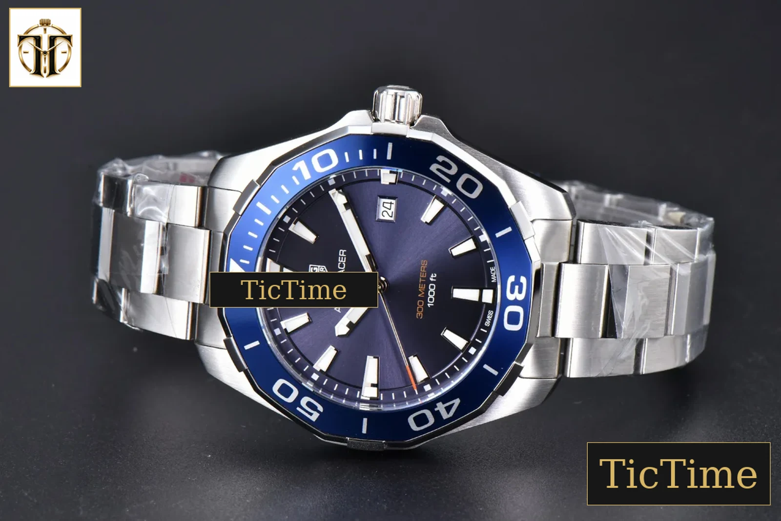 Aquaracer 300M 41mm OF Purple Dial SS Bracelet SW200 — foto 14