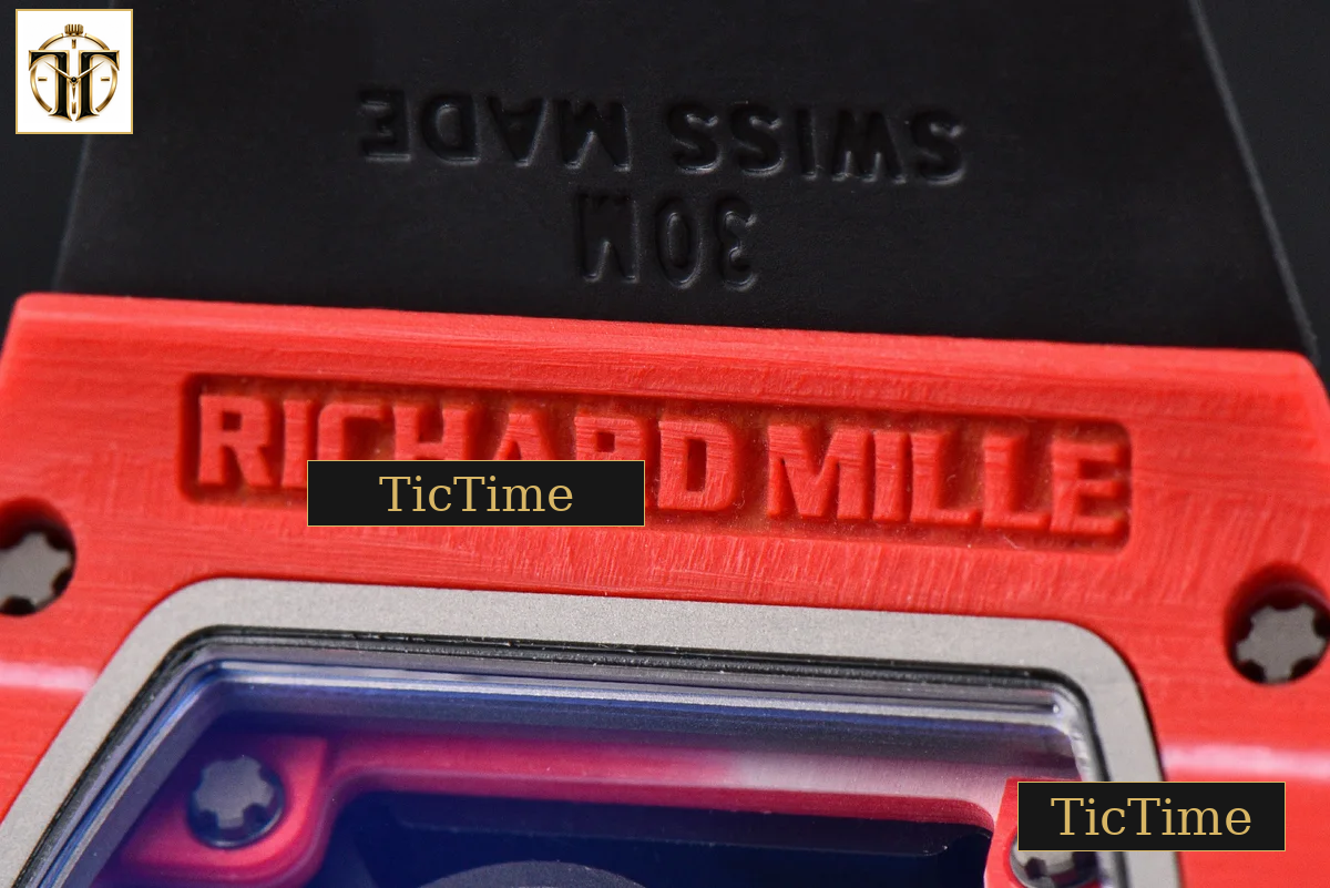 NTPT RM035-02 ZF Red Bezel Black Skeleton Dial Red Crown Black Rubber Strap V7 RMAL1 — foto 21