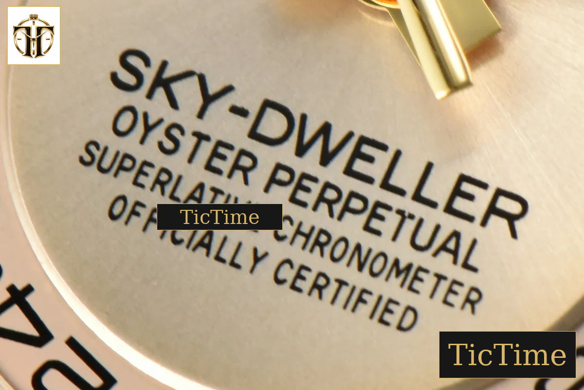 Sky-Dweller 336238 42mm ZF YG Case Gold Dial Rubber Oysterflex Strap (Tungsten) — foto 7