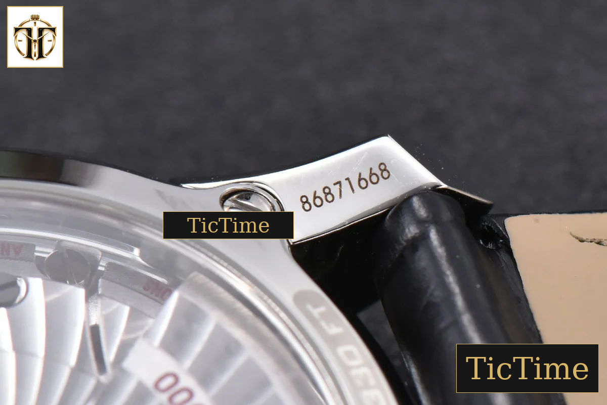 De Ville Hour Vision 41mm VSF White/Silver Dial Black Croco Strap A8500 — foto 24