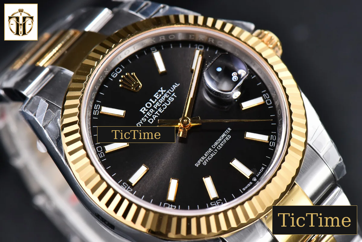 DateJust 126333 41mm VSF YG/SS Fluted Bezel Black Dial Oyster Bracelet VS3235 — foto 11