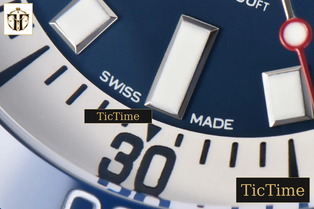 SuperOcean 44mm TF Blue Bezel Blue/White Dial SS Bracelet A2824 — foto 9