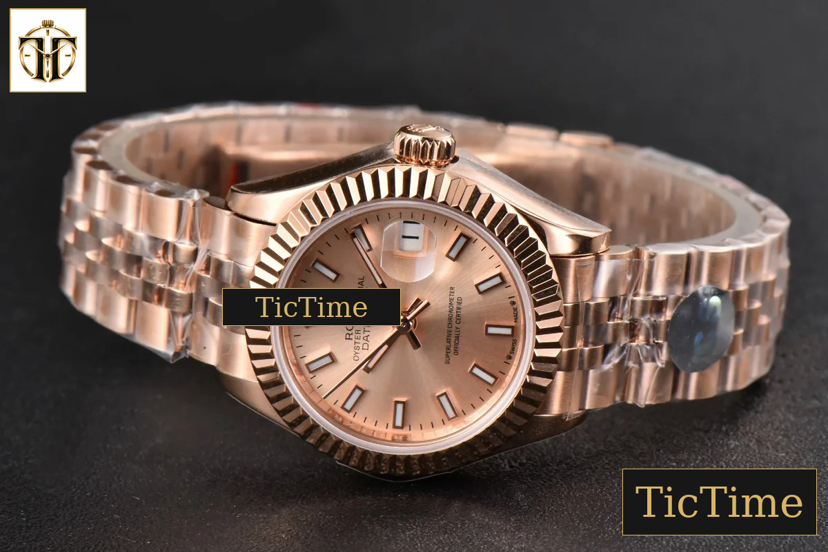 DateJust Ladies 28mm WF RG RG Dial Lume Marker Jubilee Bracelet A2236 — foto 16