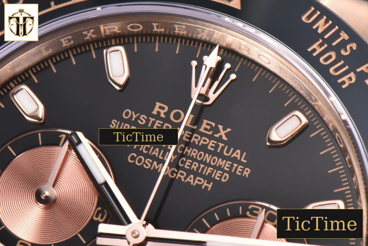 Daytona 116515 APSF RG Black Dial Ceramic Bezel Lume Marker Oysterflex Strap Tungsten Version SH4130 — foto 6