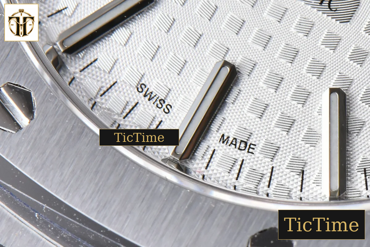 Royal Oak 15450 37mm APSF SS White Textured Dial SS Bracelet A3120 — foto 7