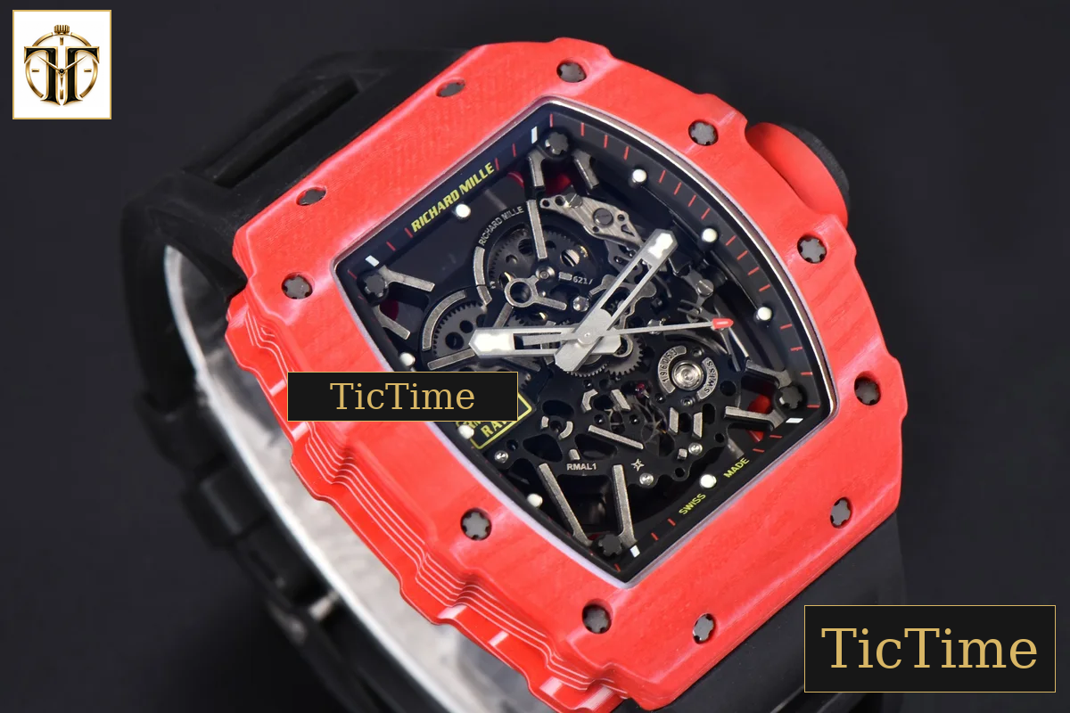 NTPT RM035-02 ZF Red Skeleton Dial Black Rubber Strap RMAL1 — foto 13