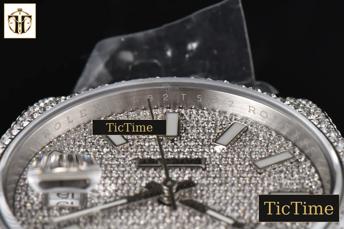 Datejust Full 41mm GMF Diamond Diamond Lume Dial Jubilee Bracelet A2824 — foto 13