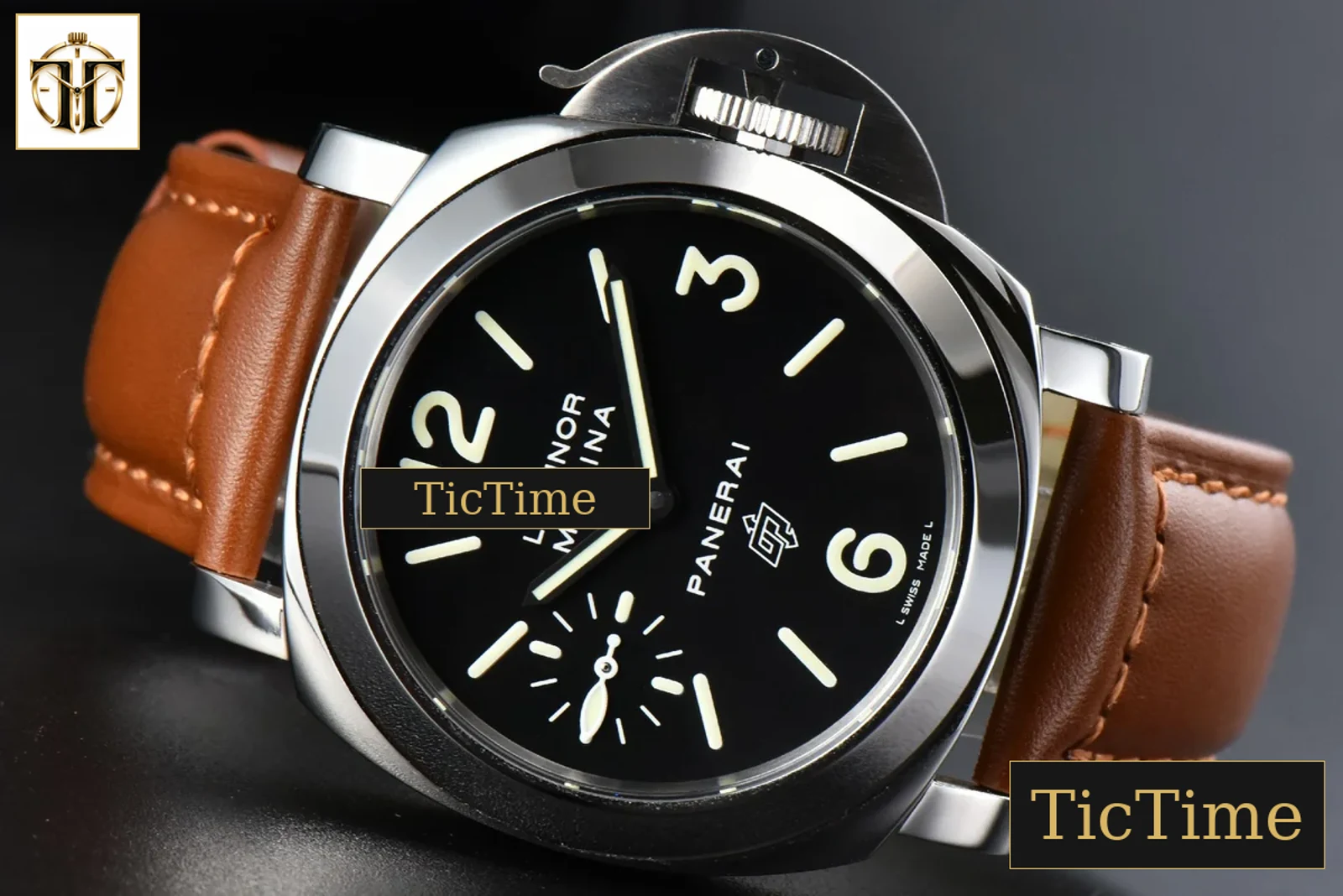 PAM005 44mm HWF Black Dial Brown Leather Strap A6497 — foto 11