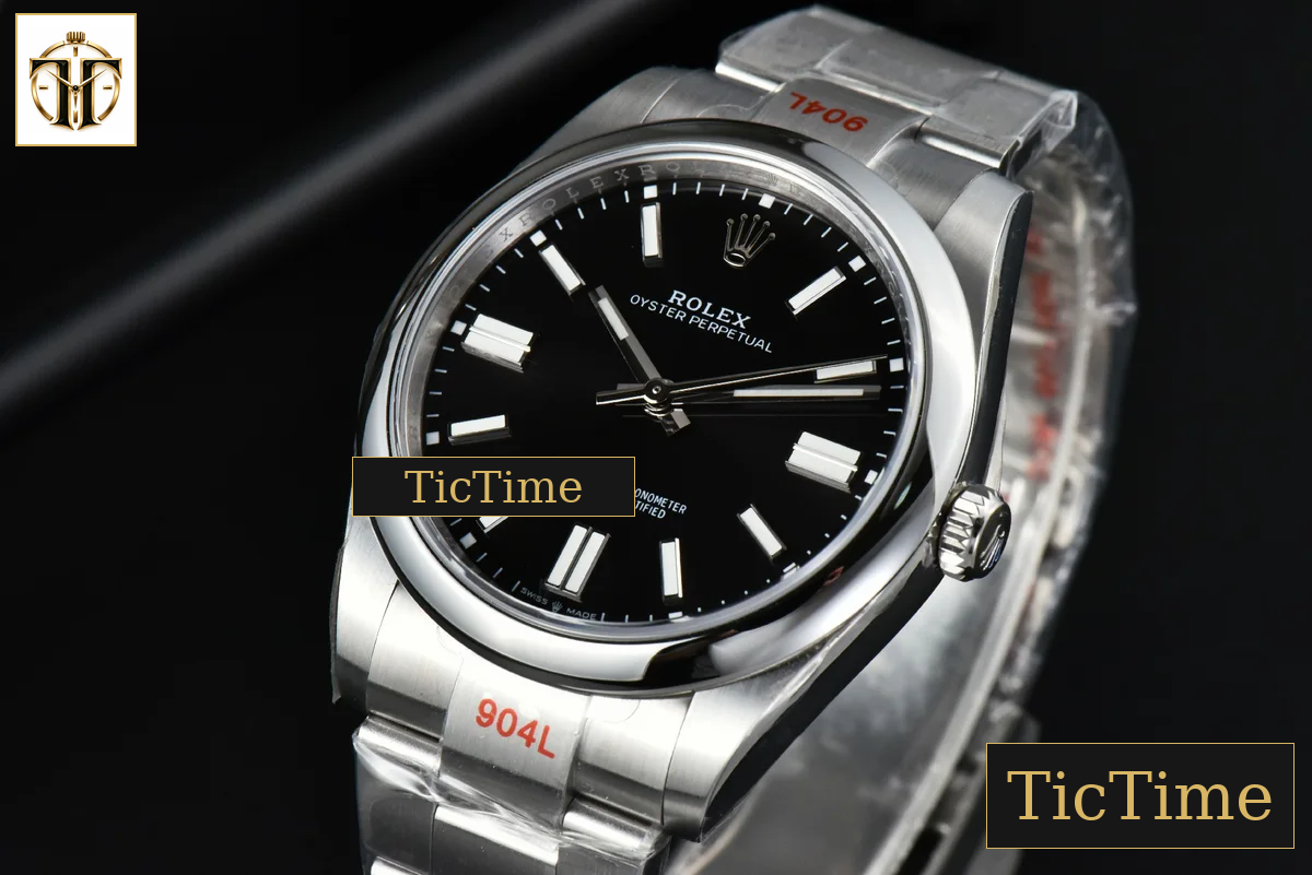 Oyster Perpetual 124300 41mm EWF Black Dial SS Bracelet A3230 — foto 4