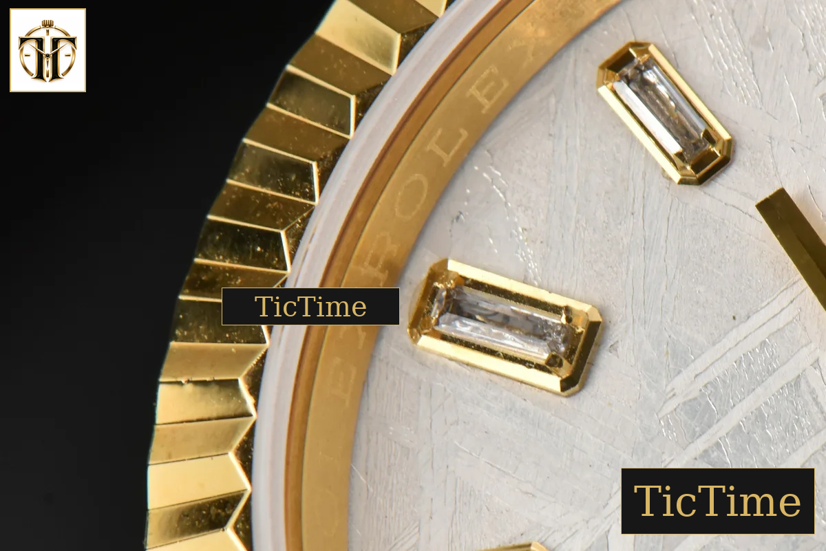 Daydate 36mm GMF YG Meteorite Dial Stick Diamond Marker YG Bracelet A3235 — foto 17