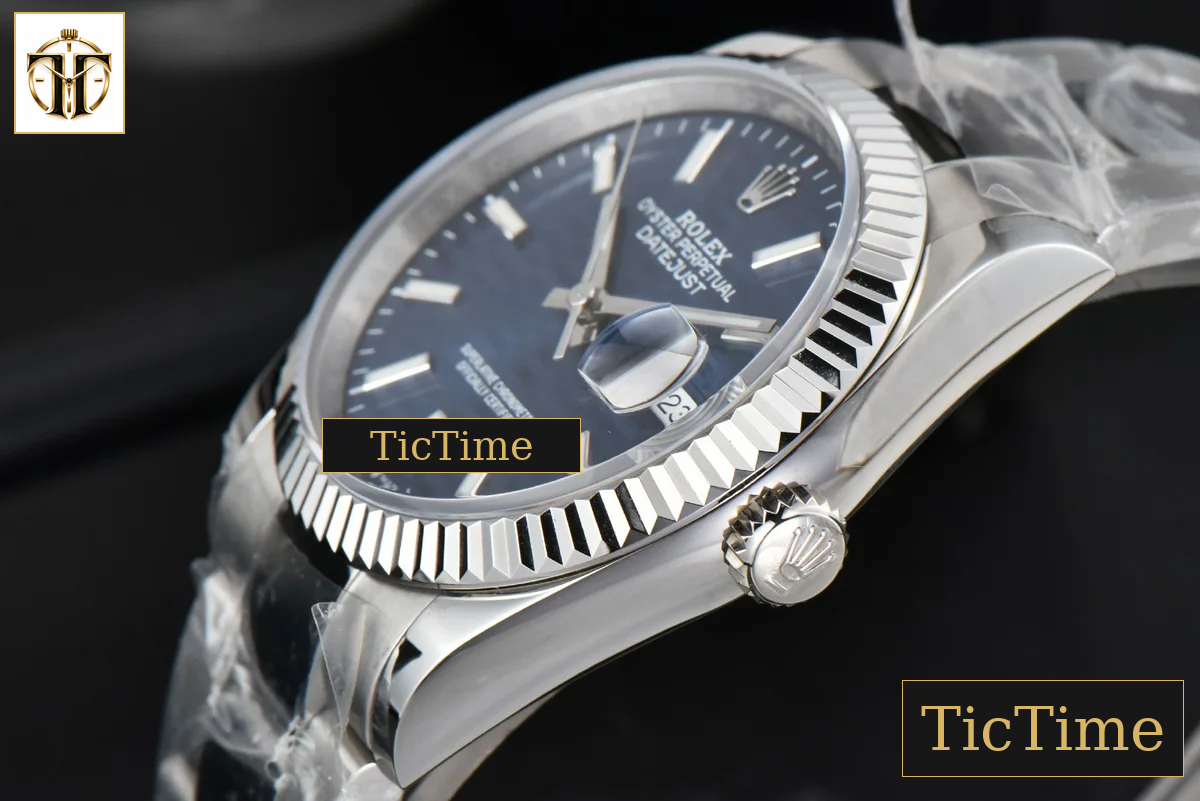 DateJust 36mm BPF Blue Motif Dial Oyster Bracelet A2824 — foto 11