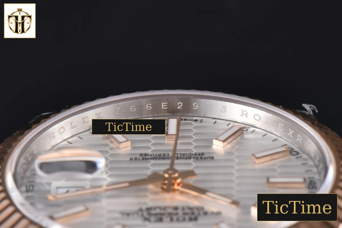 DateJust 41mm VSF RG/SS Silver Motif Dial Lume Marker Jubilee VS3235 — foto 14