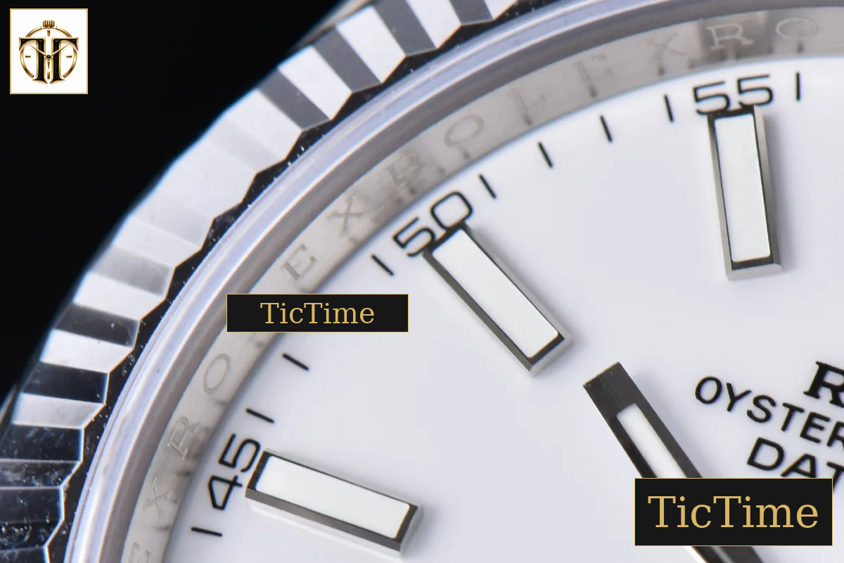 DateJust Fluted Bezel 126334 41mm VSF White Dial Oyster Bracelet VS3235 — foto 20