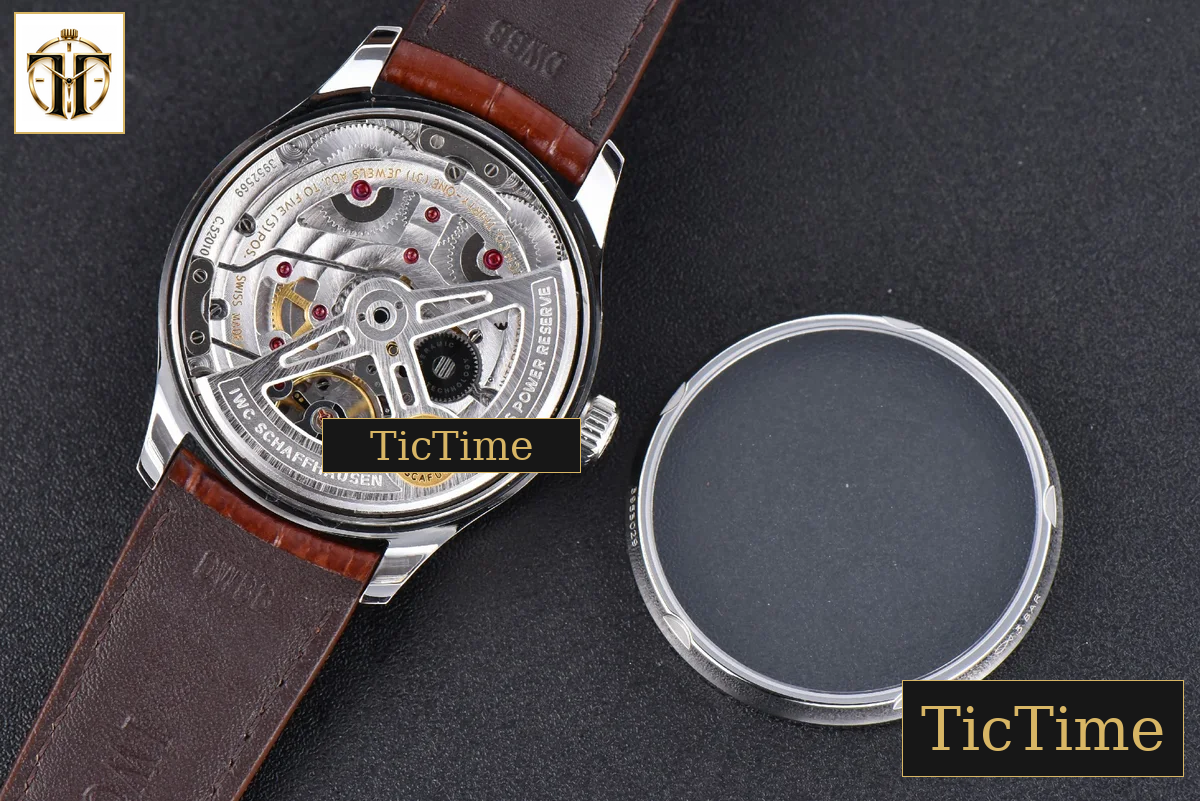 Portuguese PR IW500114 42mm ZF White Dial RG Marker Brown Leather Strap A51011 — foto 18