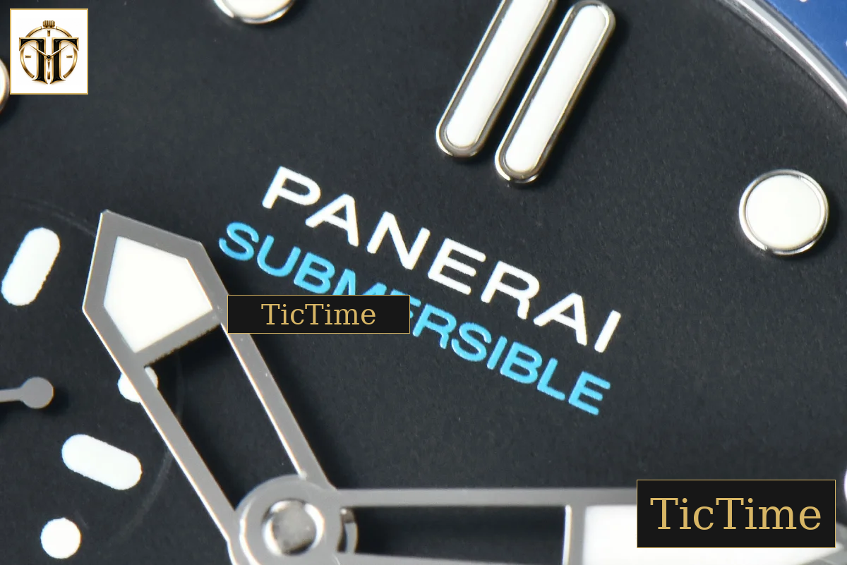 Submersible PAM1209 42mm VSF Black Dial Blue Bezel Black Rubber Strap P9000 — foto 5