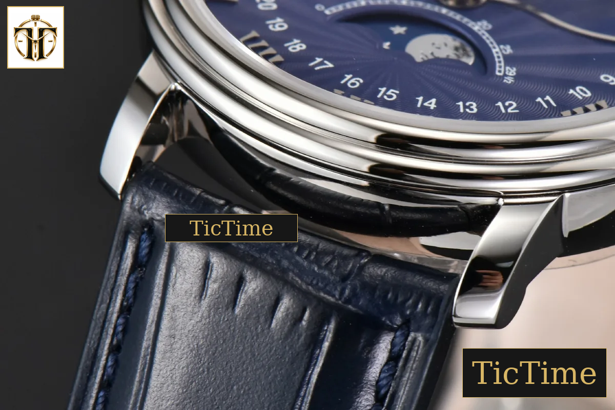 Villeret Complicated Function 6654 40mm OMF Blue Dial Black Leather Strap V3 A6654 — foto 9