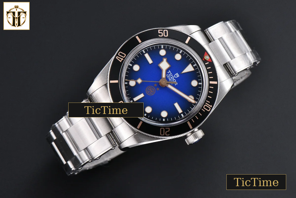 Black Bay Fifty Eight Inter Milan 39mm ZF SS Gradient Blue Dial SS Bracelet A2824 — foto 3