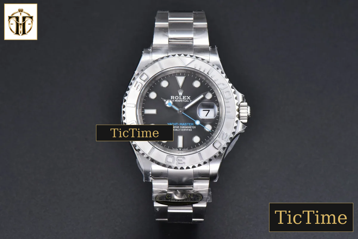 Yacht-Master 904L 126622 40mm Clean Factory Gray Dial SS Bracelet VR3235 — foto 3