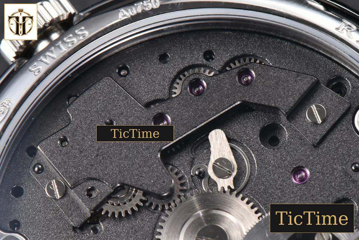 Tradition 7057BB 40mm ZF Gray Dial Black Subdial Black Leather Strap A505 — foto 17