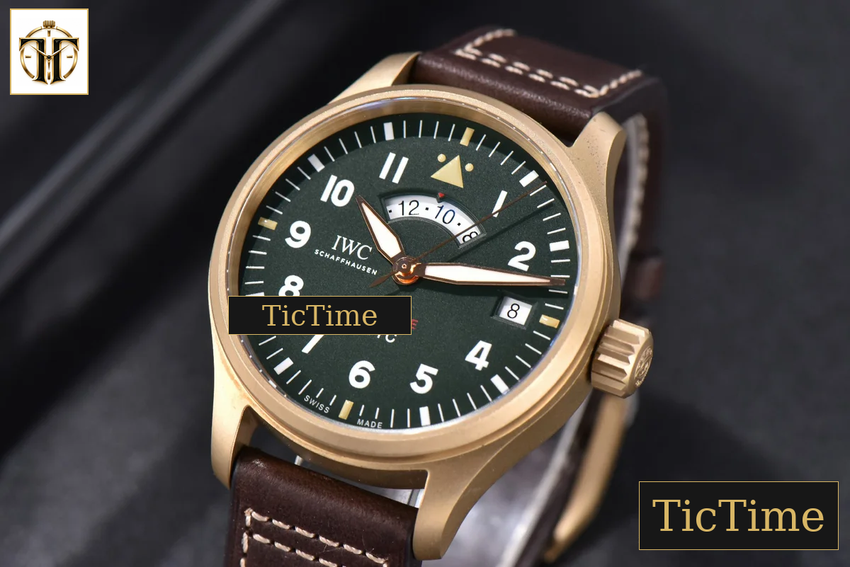 Pilot UTC Spitfire “MJ271” 41mm ZF Bronze Green Dial Brown Leather Strap A2836 — foto 5