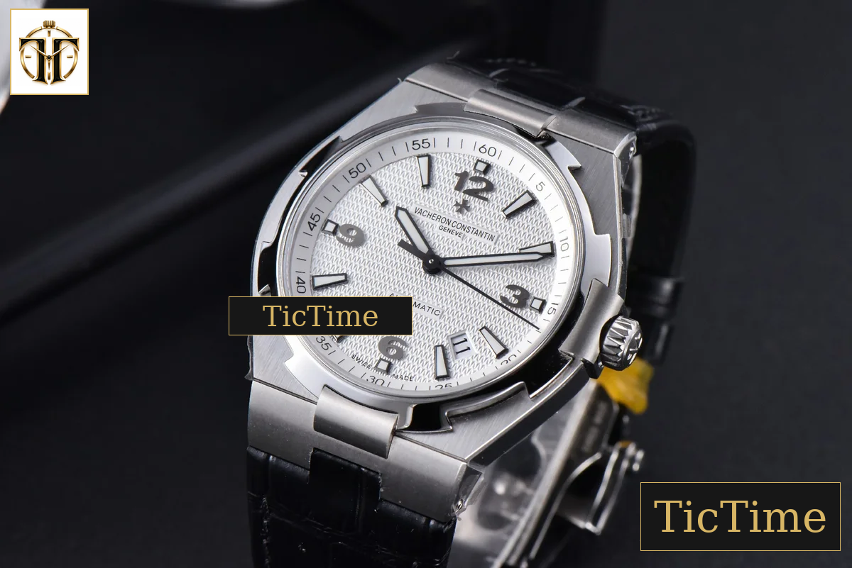 Overseas 47040 42mm MKF White Textured Dial Leather Strap 9015 — foto 18