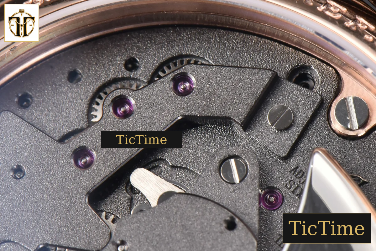 Tradition 7057BR 40mm ZF RG Gray Dial White Subdial Black Leather Strap A505 — foto 21