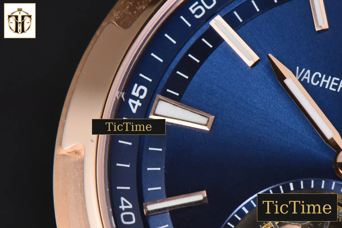 Overseas Tourbillon 6000V 42.5mm BBRF RG Blue Dial Blue Rubber Strap Tourb — foto 6