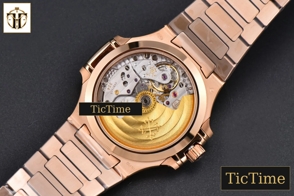 Nautilus Ladies 7118 35mm 3KF RG Rainbow Diamond RG Dial RG Bracelet 324CS — foto 15