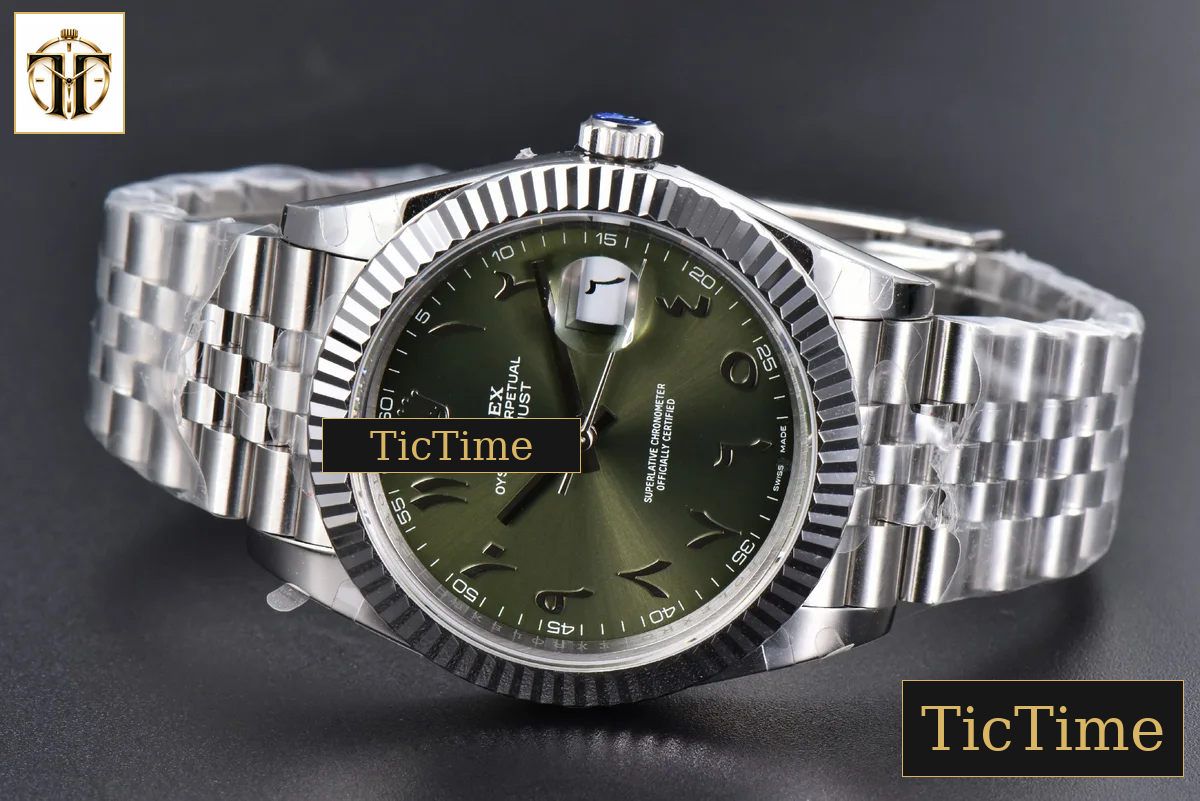 DateJust 126334 41mm BPF Olive Green Arabic Dial Jubilee Bracelet A2824 — foto 16