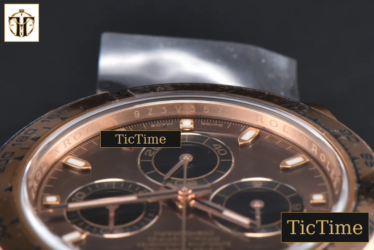 Daytona 116505 40mm Clean Factory RG Brown Dial Black Subdials RG Bracelet A4130 — foto 13
