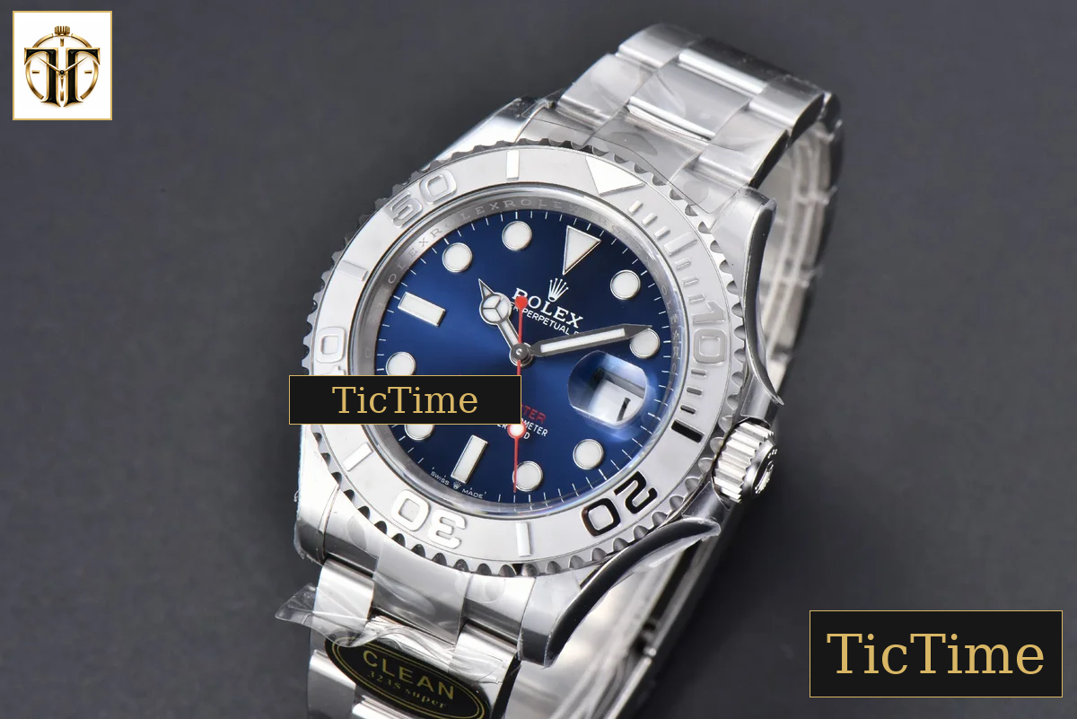 Yacht-Master 904L 126622 40mm Clean Factory Blue Dial SS Bracelet VR3235 — foto 4