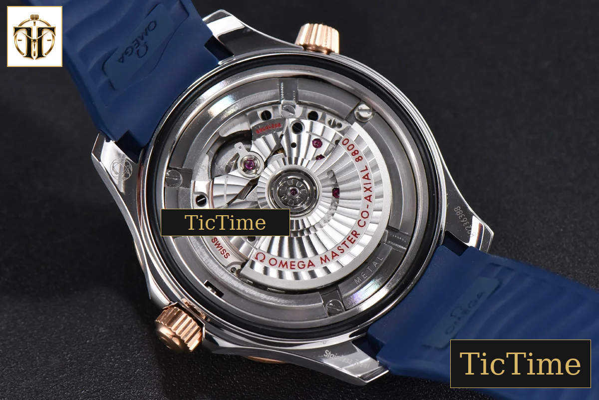 Seamaster Diver 42mm VSF RG/SS 300M Blue Dial Rubber Strap VS8800 — foto 14