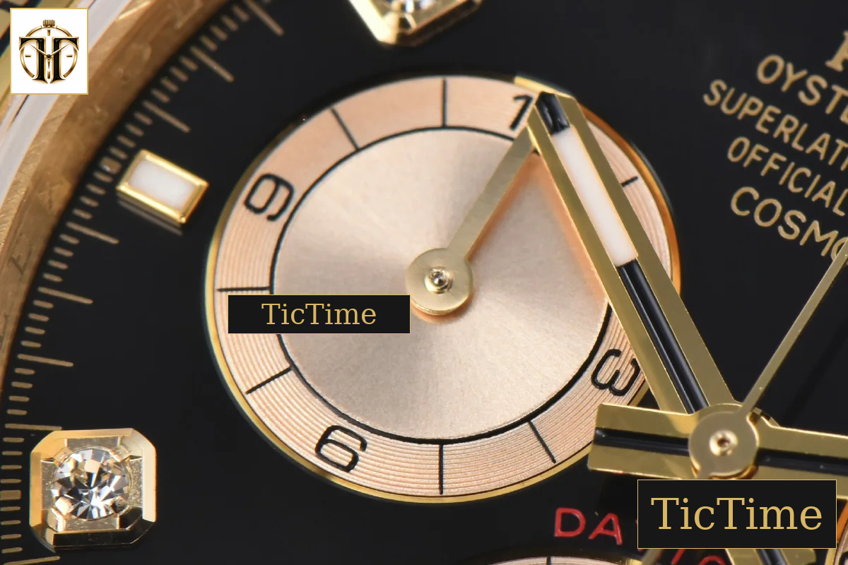 Daytona 904L 126508 40mm BPF YG Black Dial YG Subdial Diamond Marker YG Bracelet SH4131 — foto 7