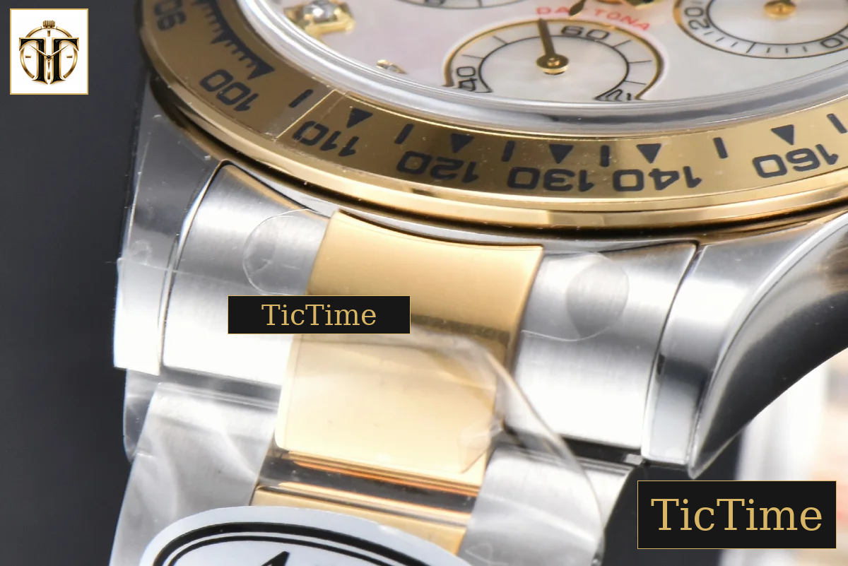 Daytona 116503 40mm Clean Factory YG/SS MOP Dial Diamond Marker YG/SS Bracelet A4130 — foto 11