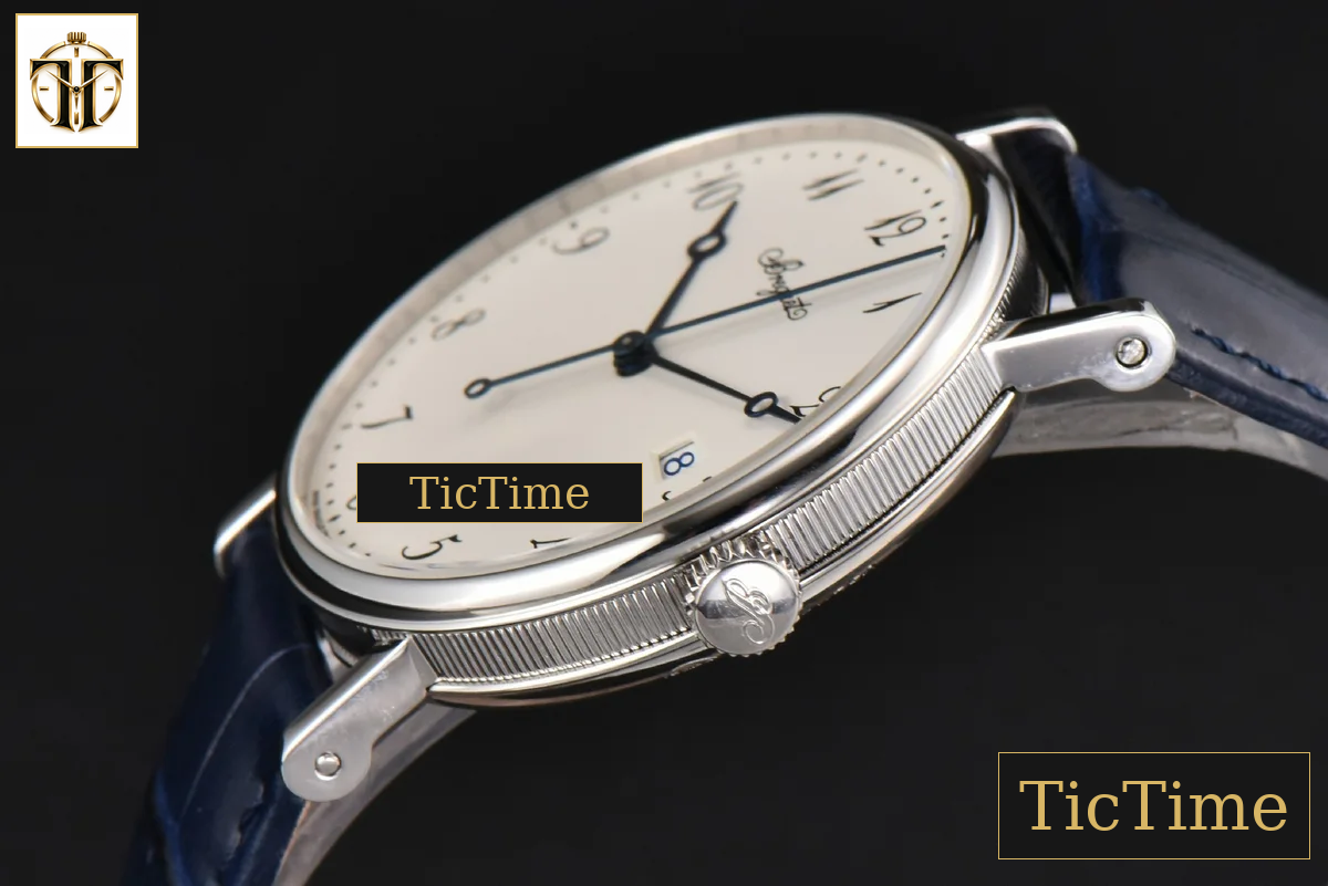 Classique 5177 38mm LTF White Dial Digital Marker Blue Leather Strap MY9015 — foto 9