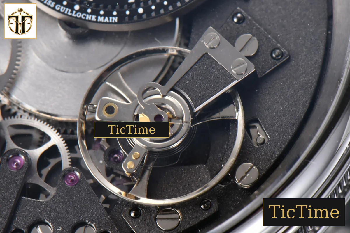 Tradition 7057BB 40mm ZF Gray Dial Black Subdial Black Leather Strap A505 — foto 6