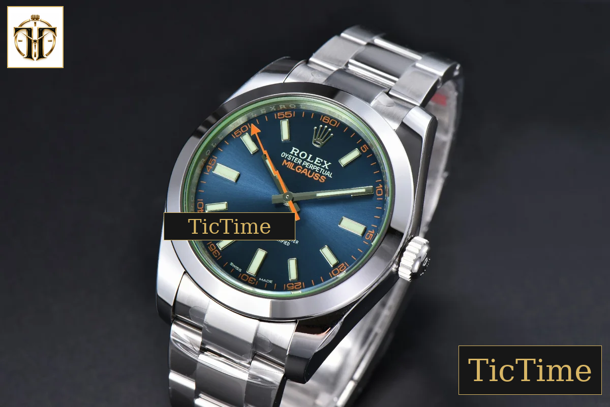 Milgauss 904L 116400GV 40mm VSF Blue Dial Green Crystal VS3131 — foto 4