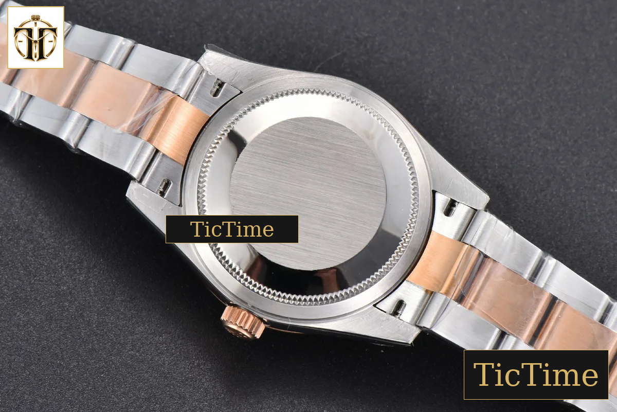 DateJust 904L 31mm GMF RG/SS Fluted Bezel Silver Flowers Dial Oyster Bracelet A2824 — foto 19