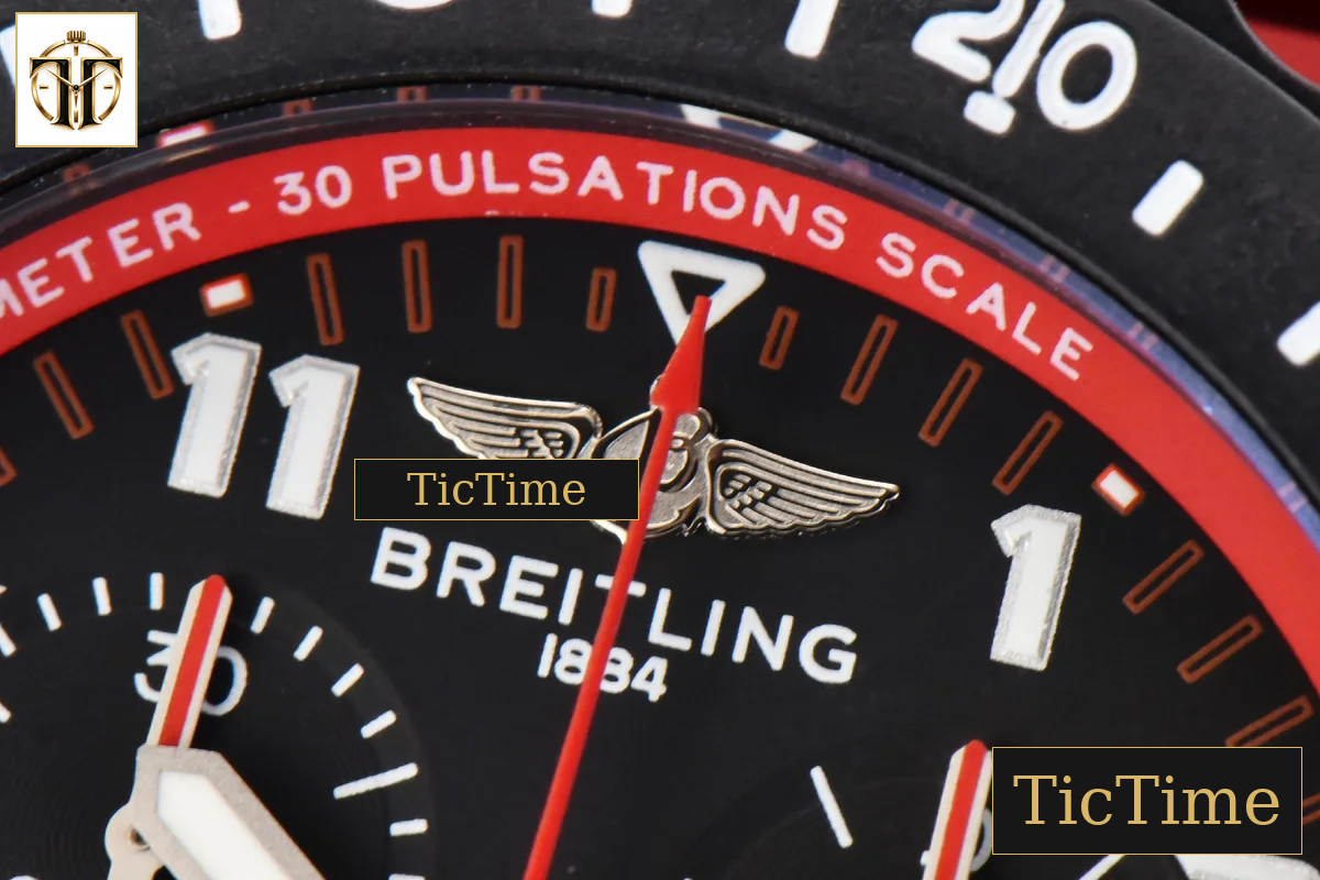 Endurance Pro 44mm OF Red Chronometer Dial Red Rubber Strap Swiss Quartz — foto 5
